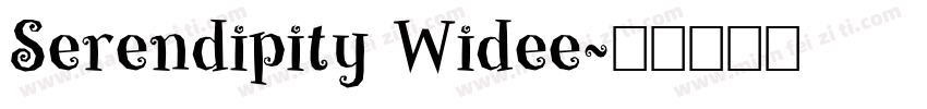 Serendipity Widee字体转换